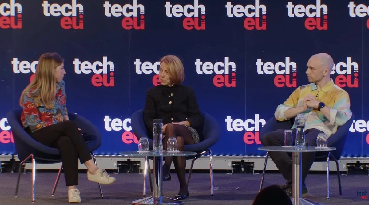 James McAulay on a panel at Tech.eu Summit London, 2025