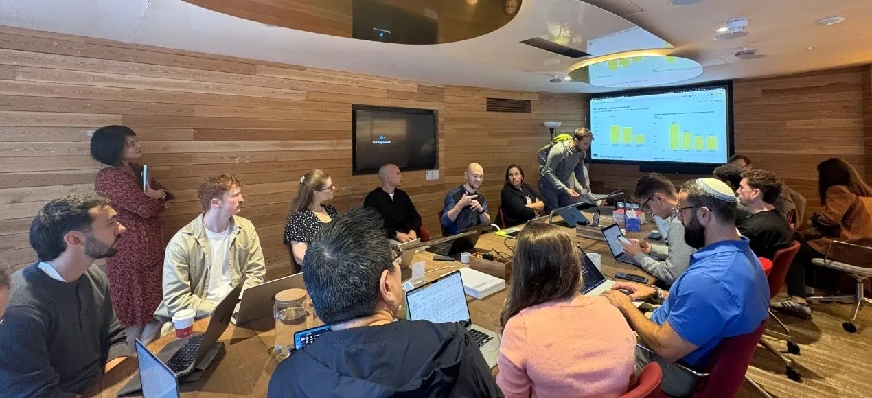 Founders building agents at the LocalGlobe x Ada Ventures AI Accelerator Day, Phoenix Court